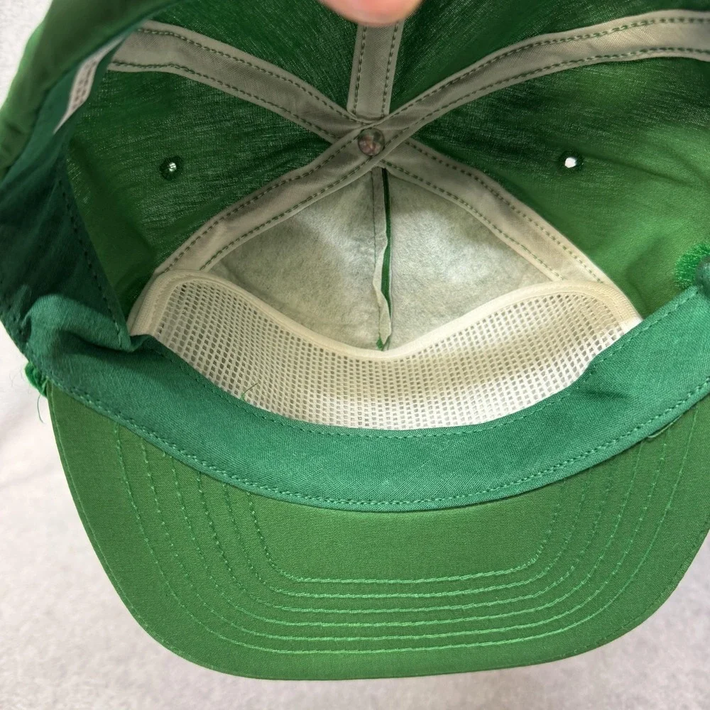 Embroider America Hat Cap Snap Back‎ Mens One Size Green Rope Blank Made USA